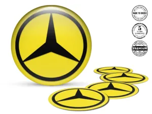 Mercedes Felgensticker Ausgabe Stilvolle Dome-Logos